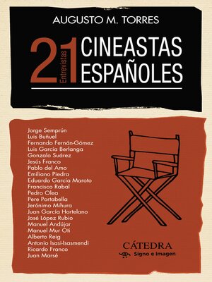 cover image of 21 cineastas españoles